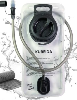 Hydration Bladder 2 Liter Leak Proof Water Reservoir,BPA Free,Wide Opening, Military Water Bladder Combined with Hydration Backpacks for Biking Hiking Running Camping Climbing.